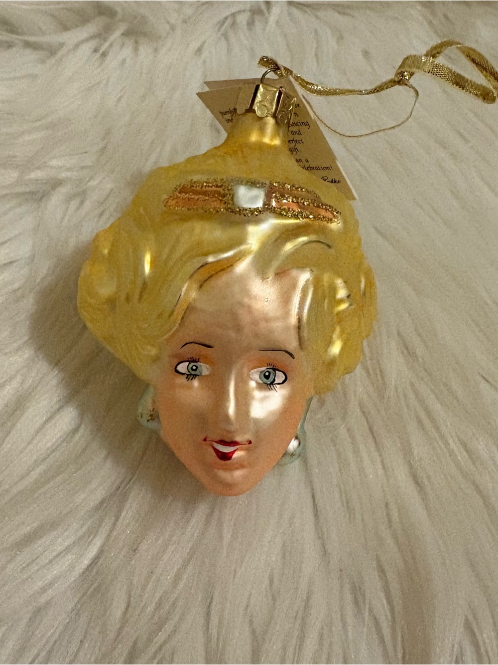 Christopher Radko Barbie’s Mom Blonde Lady Ornament